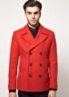 Asos Peacoat In Wool