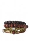 Asos Waikiki Wood Bead And Rope Bracelet Pack