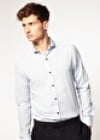 Asos Slim Fit Contrast Button Shirt