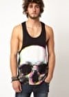 Asos Vest With Oversized Skull Print