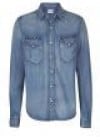 Edwin Blue Vintage Wash Light Denim Shirt