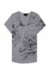 3.1 Phillip Lim Grey Flower Print Classic Tee
