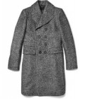 Burberry Prorsum Slim-fit Herringbone Wool-blend Tweed Coat