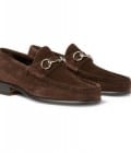 Gucci Horsebit Suede Loafers
