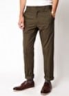 Black Chocoolate Chino With Zip Detail