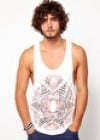 Asos Vest With Pattern Clash Print