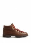 Fracap Brown Texture Leather Commando Hiking Boots