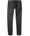 Balenciaga Slim-fit Coated-denim Jeans