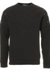 Topman Black Studded Sweatshirt