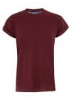 Topman Burgundy High Roll T-shirt