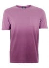 Topman Burgundy Dip Dye Roll Up Tee