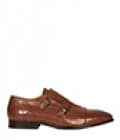 Reiss Reuben Double Monk Strap Chestnut