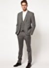 Asos Slim Fit Suit In Grey