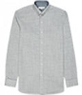 Reiss Shogun Herringbone Shirt Denim