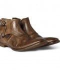Alexander Mcqueen Buckled Worn-leather Chelsea Boots
