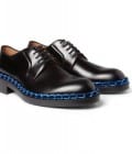 Raf Simons Chain-trimmed Leather Derby Shoes