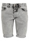 Topman Washed Grey Denim Shorts