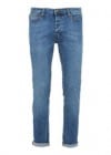 Topman Light Wash Stretch Skinny Jeans