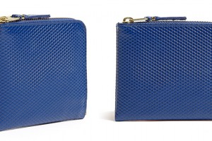 COMME des GARÇONS Cobalt Luxury Corner Zip Wallet