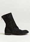 Guidi Mens Reverse Bison Leather Ankle Boots