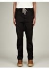 Rick Owens Mens Long Black Drawstring Pants
