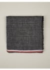 Thom Browne Mens Stripe Linen Cotton Scarf