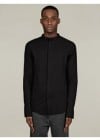 Thom Krom Mens Double Vent Black Cotton Shirt
